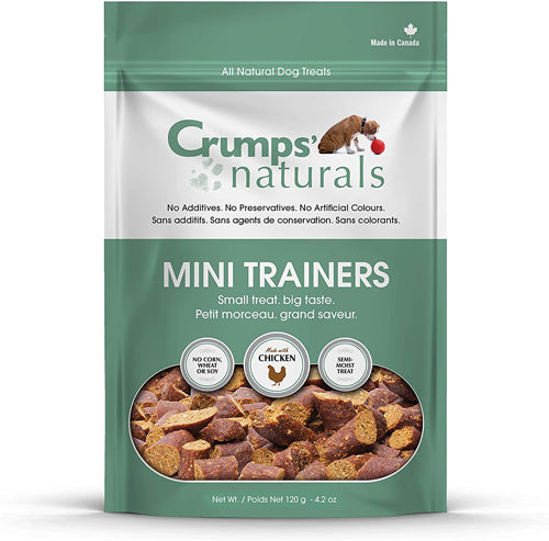 Crumps Natural Dog Mini Train Semi-Moist Chicken 8.8 oz (250g)