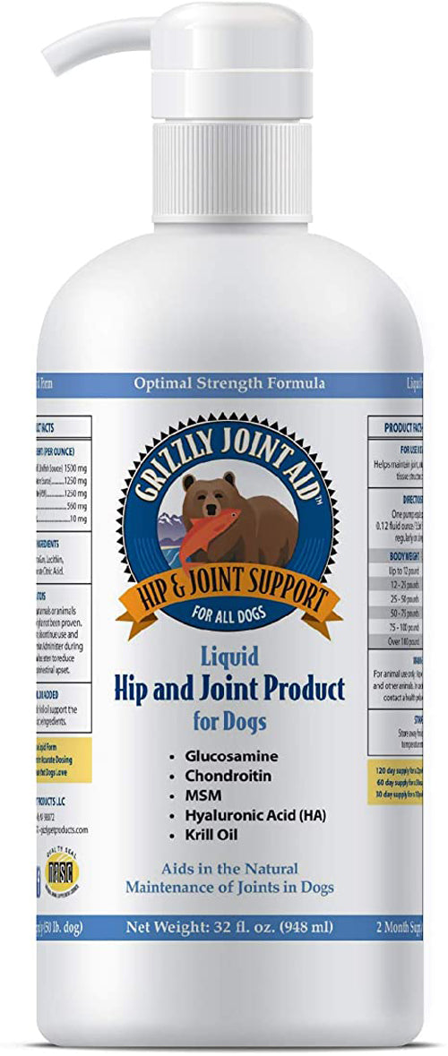 Grizzly Dog Joint Aid Liquid 32Oz