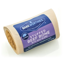 Barkworthies 3-4 Inch Shin Bone Stuffed With Acai Blend