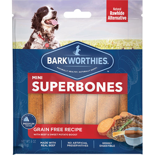 Barkworthies Mini Superbone Grain Free With Beef and Sweet Potato