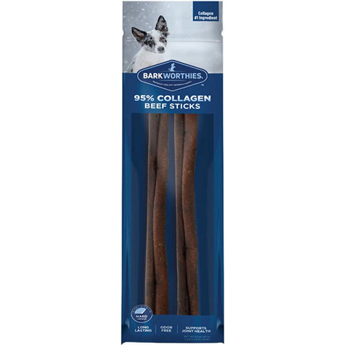 Barkworthies Dog Collagen Grain Freer Stick 12 inch 2 pack (Case of 6)