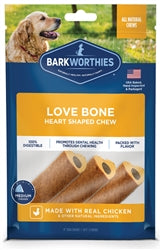 Barkworthies Dog Love Bone 4In 45Ct