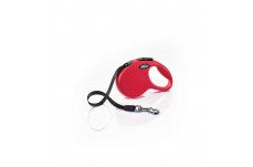 Flexi Classic Retractable Tape Dog Leash Red 10 ft Extra-Small