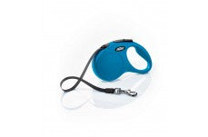 Flexi Classic Retractable Tape Dog Leash Blue 16 ft Small