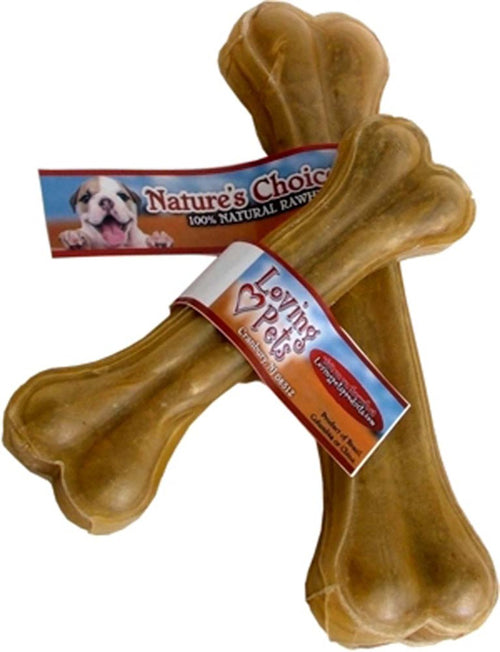 Loving Pets Pressed Rawhide Bone Dog Treat 4 in