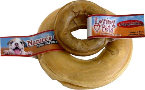 Loving Pets Pressed Rawhide Donut 6 in