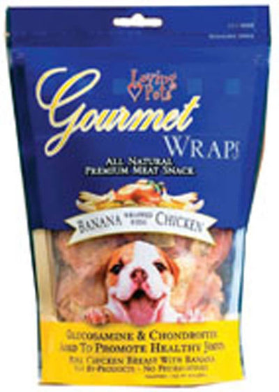 Loving Pets Gourmet Wraps Banana Wrapped with Chicken Dog Treat 6 oz