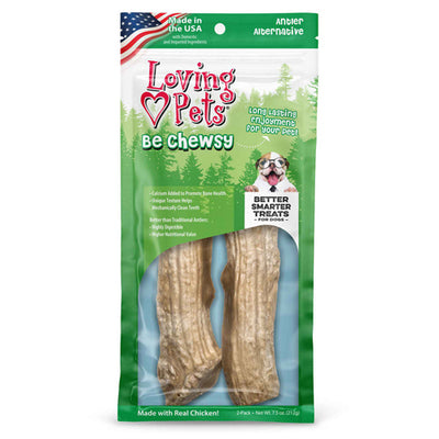 Loving Pets Be Chewsy Antler Dog Treat 1ea-2 pk