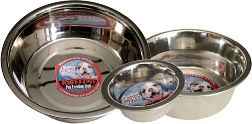 Loving Pets Traditional Stainless Steel Dog Bowl Silver 0.5 Pint