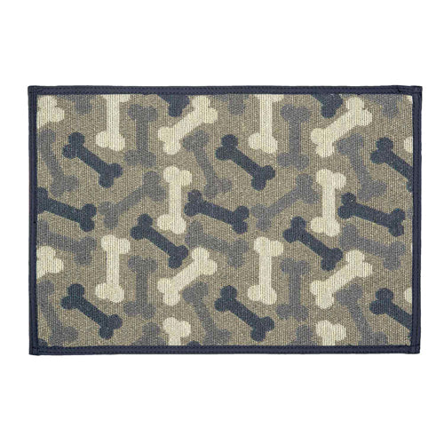 Loving Pets Bella Fashion Mats Bones Denim 1ea-One Size