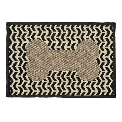 Loving Pets Bella Fashion Mats Geometric Bone Brown 1ea-One Size