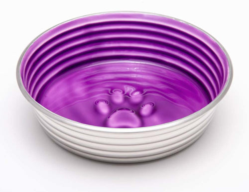 Loving Pets Dog Bowl Paw Print Lilac Extra-Small