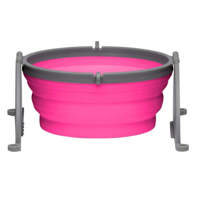 Loving Pets Travel Dog Bowl Pink Medium