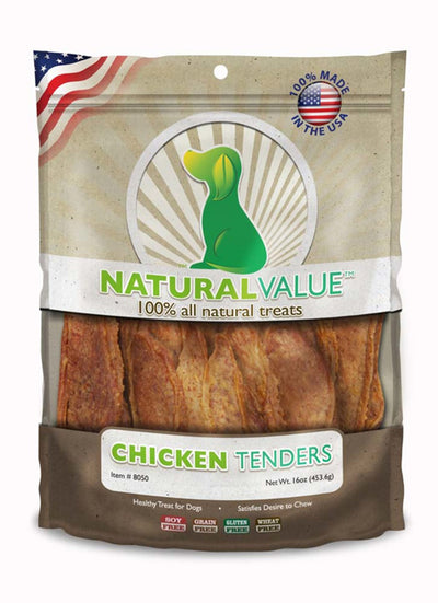 Loving Pets Natural Value Chicken Tender Recipe Dog Treat 14 oz