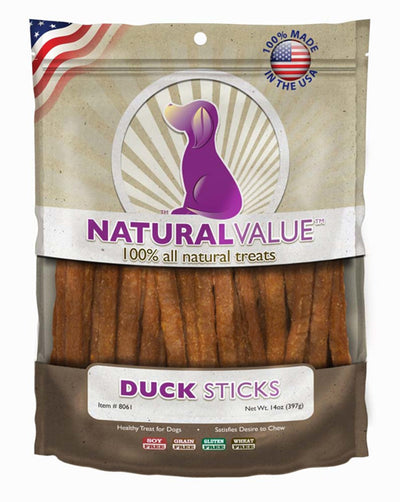 Loving Pets Natural Value Duck Stick Recipe Dog Treat 14 oz