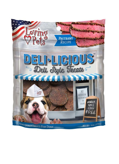 Loving Pets Deli-Licious Pastrami Recipe Dog Treat 6 oz