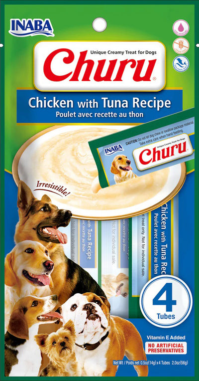 Inaba Dog Churu Tubes Chicken Tuna 6Ct-2Oz