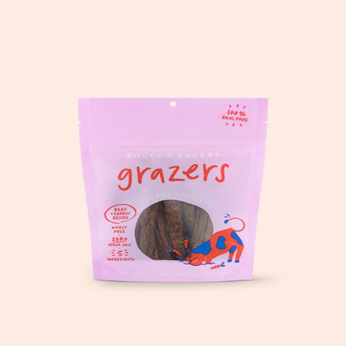 Bocces Dog Grazers Beef 4 Oz