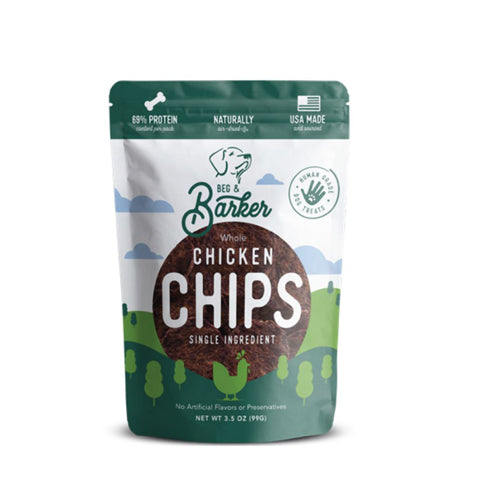 Beg & Barker Dog Whole Chips Chicken 3.5Oz 4 Pack