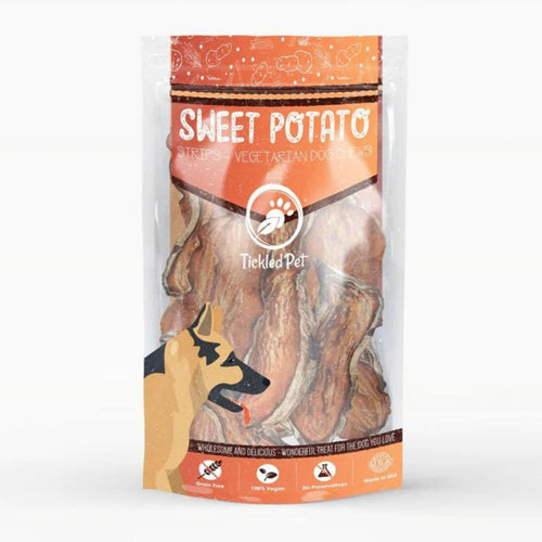 Tickled Pet Dog 8oz. Sweet Potato Chews Strips