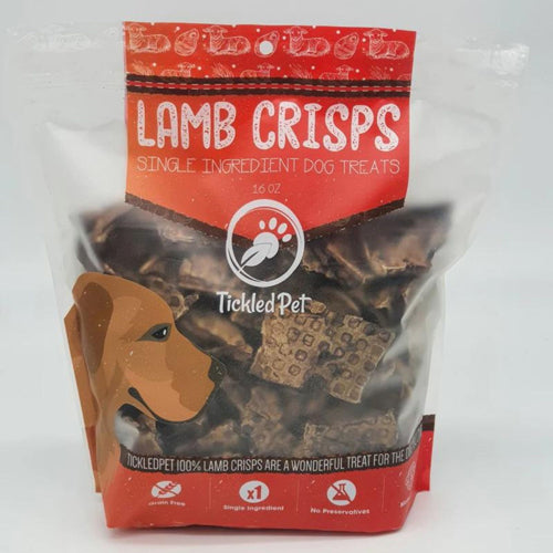 Tickled Pet Dog 16oz. Lamb Lung Crisps