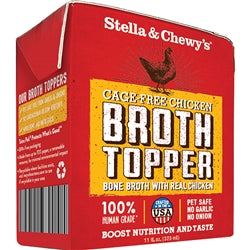 Stella and Chewys Dog Broth Topper Chicken 11Oz (Case Of 12)