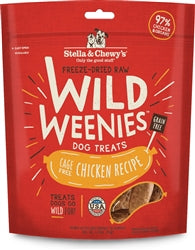 Stella and Chewys Dog Freeze Dried Weenie Chicken 3.25 Oz.