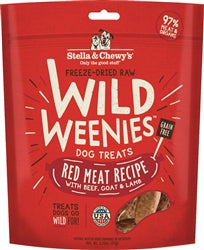 Stella and Chewys Dog Freeze Dried Weenie Red Meat 3.25 Oz.