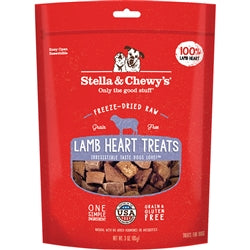 Stella and Chewys Dog Freeze-Dried Treat Lamb Heart 3Oz