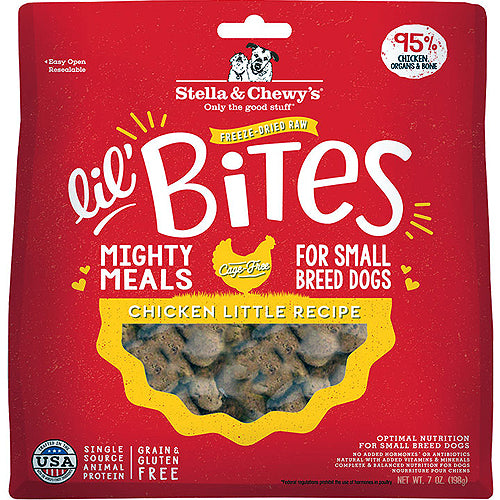 Stella and Chewys Dog Freeze-Dried Lil Bites Chicken 7 Oz