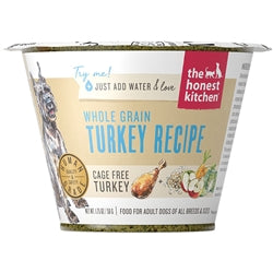 The Honest Kitchen Dog Whole Grain Turkey 1.75 Oz. Cup (Case Of 12)