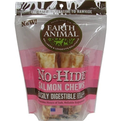 Earth Animal No Hide Salmon Chews Dog Treats; Small 2Pack