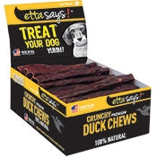 Etta Says Dog Crunch Duck Chew Stick 7In 20 Count