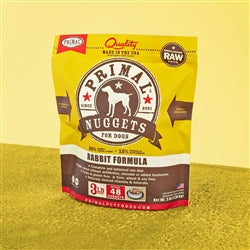 PRIMAL DOG FREEZE-DRIED NUGGETS RABBIT 14oz