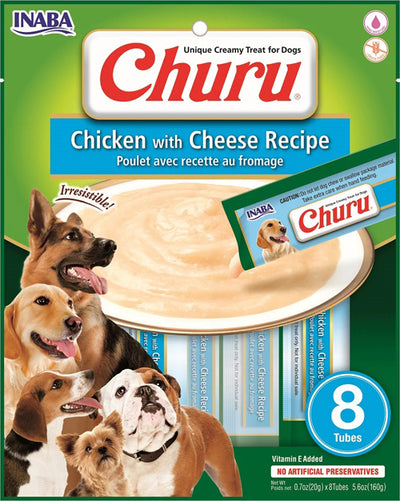 Inaba Dog Churu Chicken Cheese 6Ct-5.6Oz