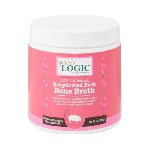 Natures Logic Dog Dehydrated Pork Bone Broth 6oz.