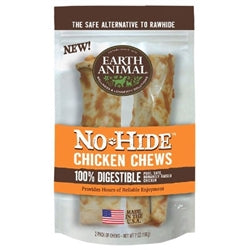 Earth Animal No Hide Chicken Chews Dog Treats; 7 Inch; 2 Pack