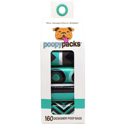 Metro Paws Poopy Packs Seafoam Poop Bag 8Ct