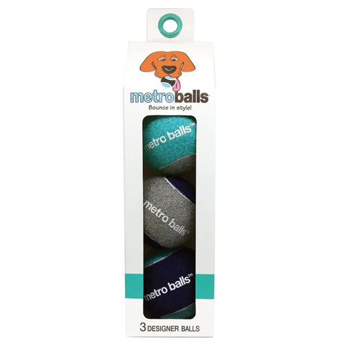 Metro Paws Metro Balls Seafoam 3Ct