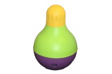 Starmark BobALot Treat Dispensing Dog Toy Purple-Green-Yellow; 1ea-LG