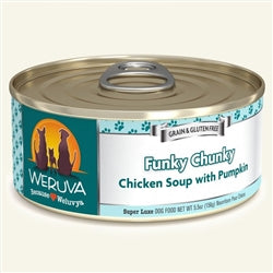 Weruva Dog Funky Chunky Chicken Soup with Pumpkin 5.5oz. Case Of 24