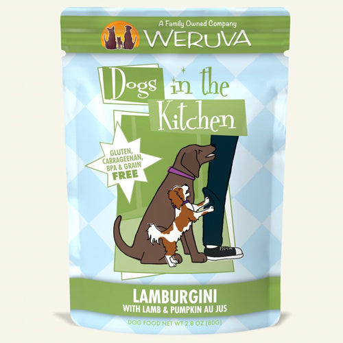 Dogs In The Kitchen Dog Lamburgini with Lamb and Pumpkin Au Jus 2.8oz. Pouch (Case Of 12)