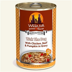 Weruva Wok The Dog with Chicken; Beef and Pumpkin in Gravy 14oz. Case Of 12