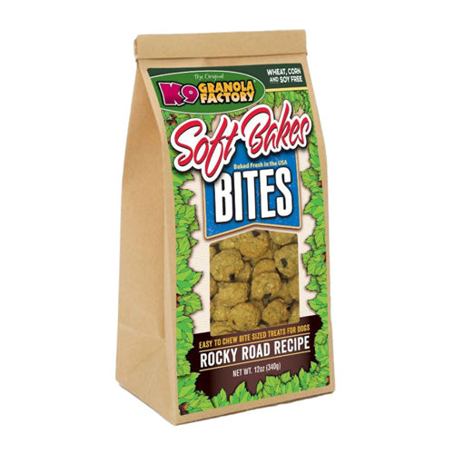 K9 Granola Soft Bakes Bites; Rocky Road Coconut Peanut Butter 12oz  