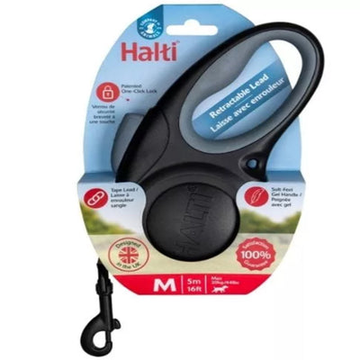 The Company Of Animals Dog Halti Retractable Lead Black Small