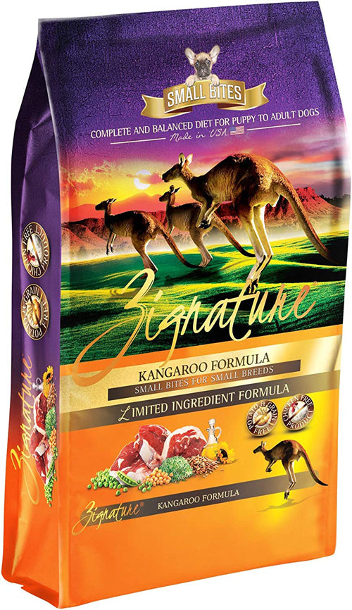 Zignature Dog 4lb.  Small Bite Kangaroo