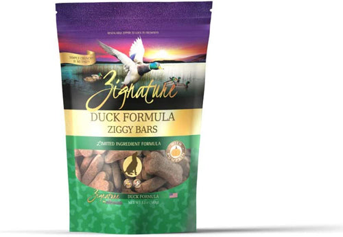 Zignature Dog Ziggy Bar Treat Duck 12oz.