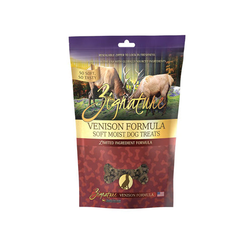 Zignature Dog 4oz. Venison Soft Moist Treat