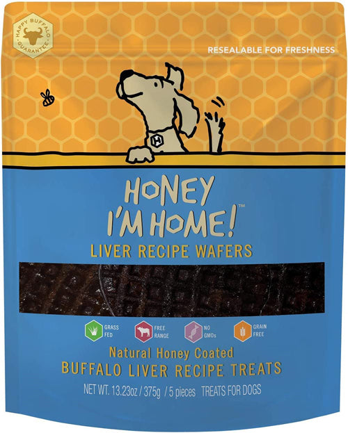 Honey Im Home Dog Buffalo Liver Wafer 5 Pack