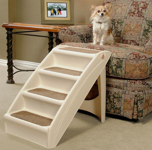 Solvit Products CozyUp Folding Pet Steps Tan 20 in Large